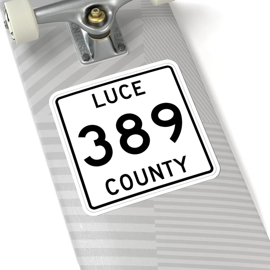 Michigan 389 Luce County (Michigan) (Road Sign) STICKER Vinyl Kiss-Cut Decal - The Sticker Space