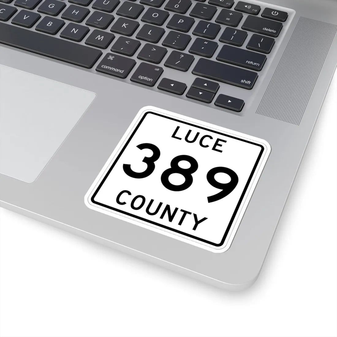 Michigan 389 Luce County (Michigan) (Road Sign) STICKER Vinyl Kiss-Cut Decal - The Sticker Space