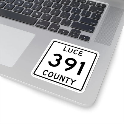 Michigan 391 Luce County (Michigan) (Road Sign) STICKER Vinyl Kiss-Cut Decal - The Sticker Space