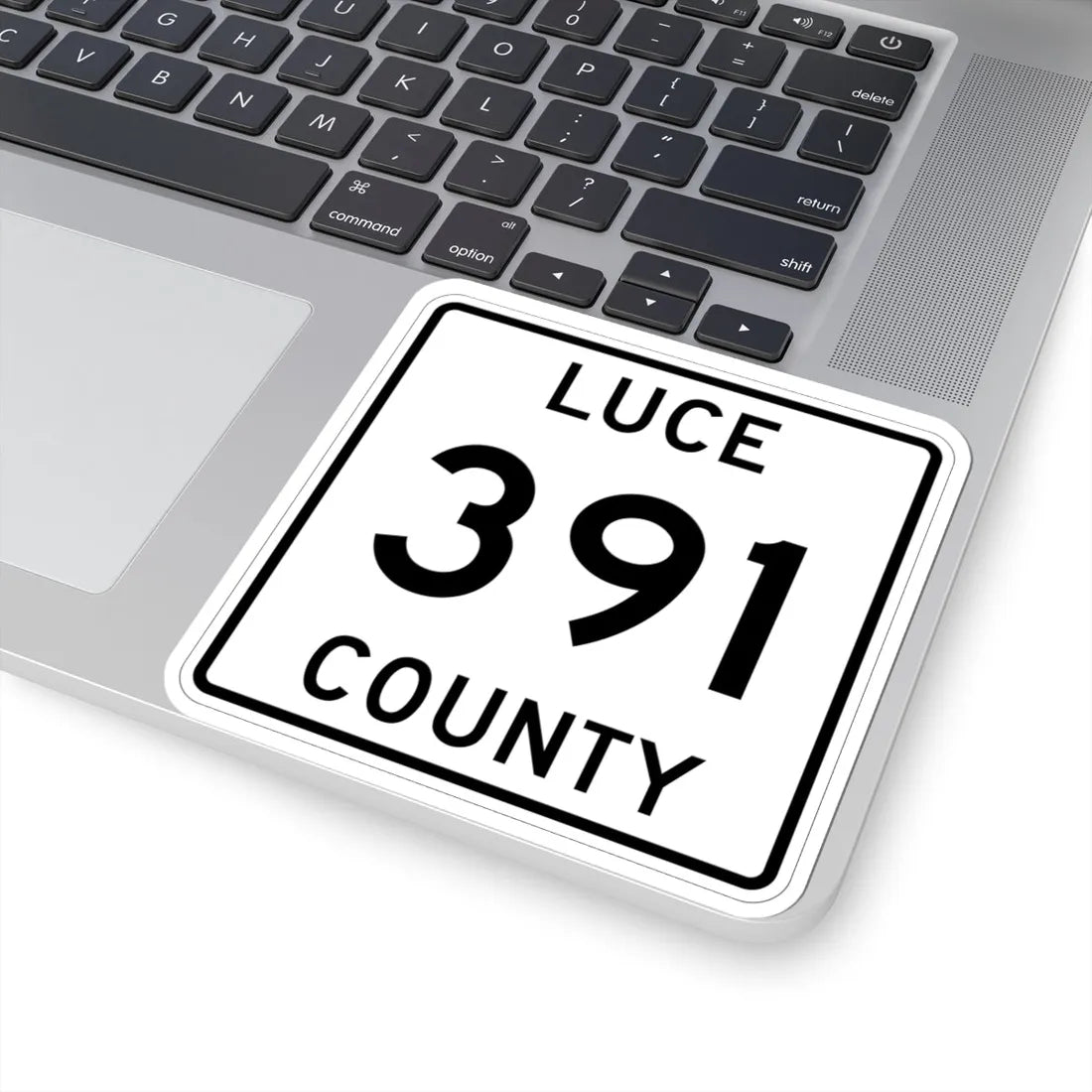 Michigan 391 Luce County (Michigan) (Road Sign) STICKER Vinyl Kiss-Cut Decal - The Sticker Space
