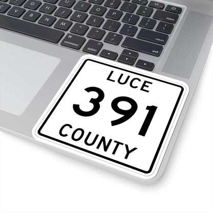 Michigan 391 Luce County (Michigan) (Road Sign) STICKER Vinyl Kiss-Cut Decal - The Sticker Space