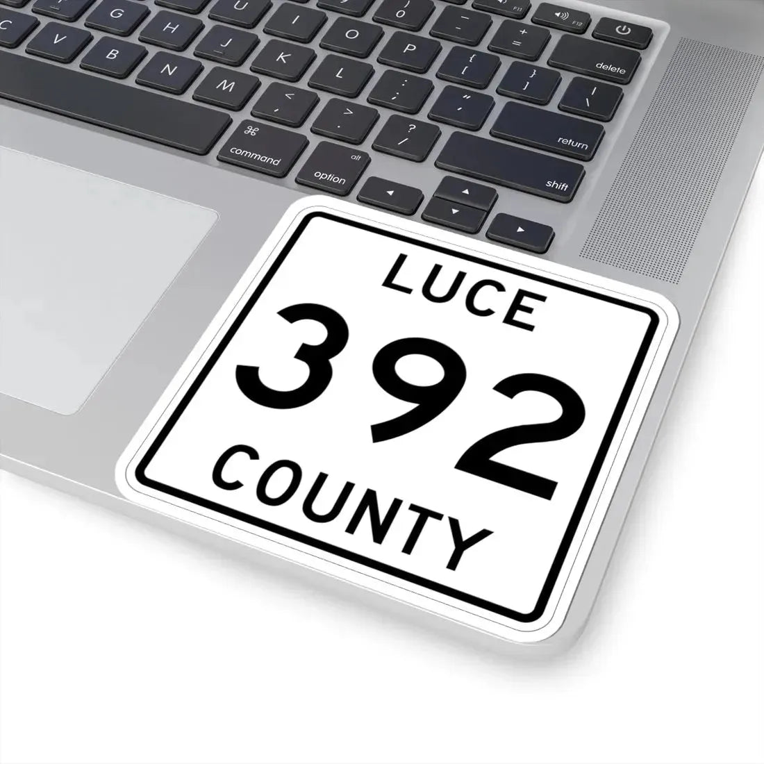 Michigan 392 Luce County (Michigan) (Road Sign) STICKER Vinyl Kiss-Cut Decal - The Sticker Space