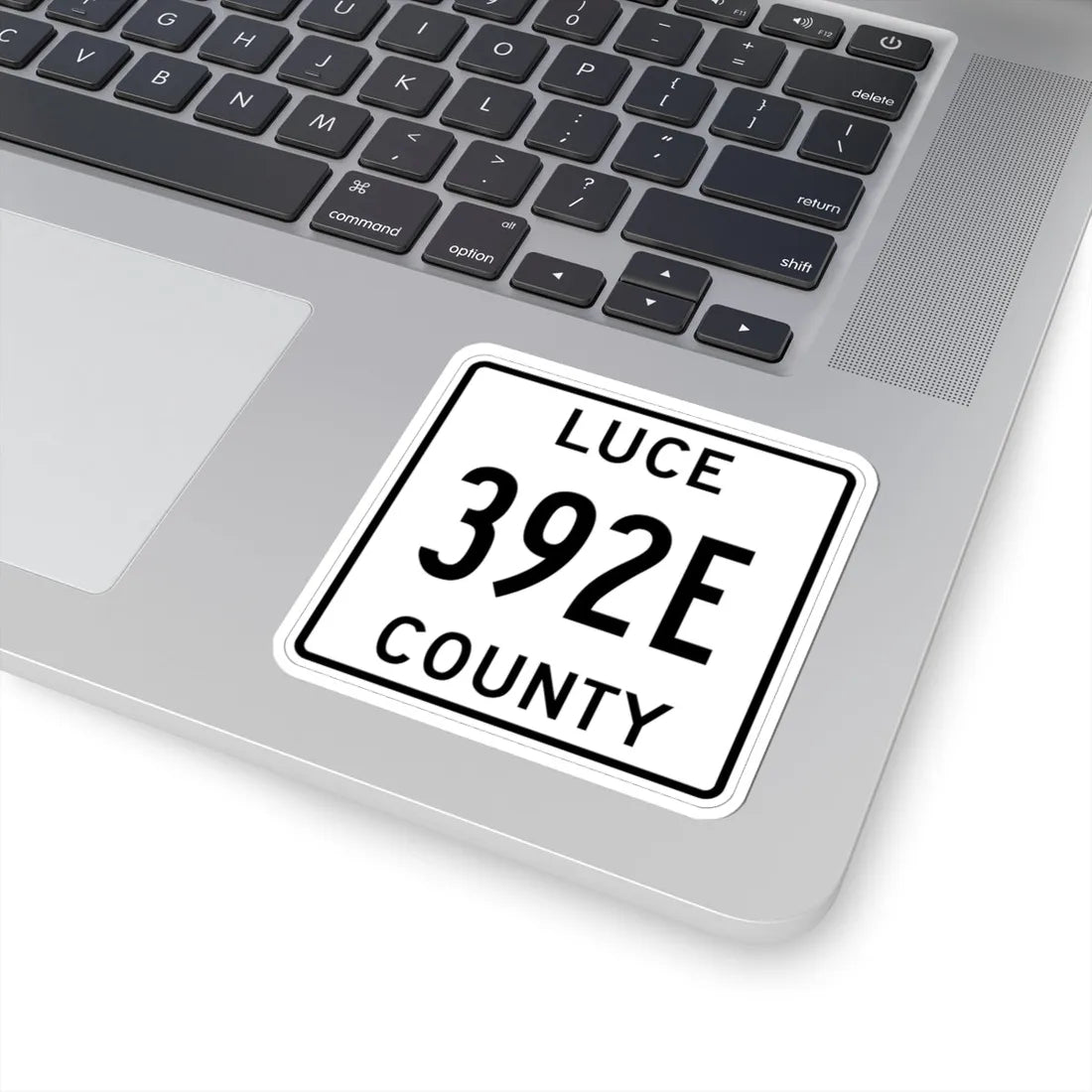 Michigan 392E Luce County (Michigan) (Road Sign) STICKER Vinyl Kiss-Cut Decal - The Sticker Space