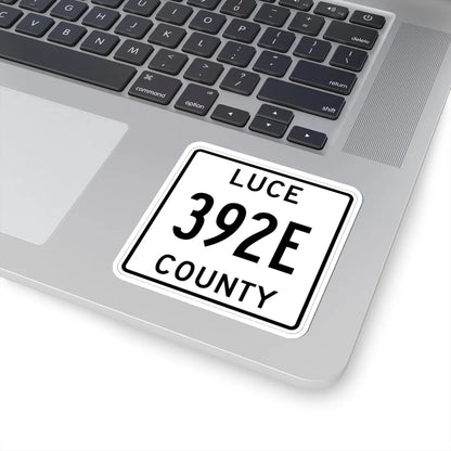 Michigan 392E Luce County (Michigan) (Road Sign) STICKER Vinyl Kiss-Cut Decal - The Sticker Space