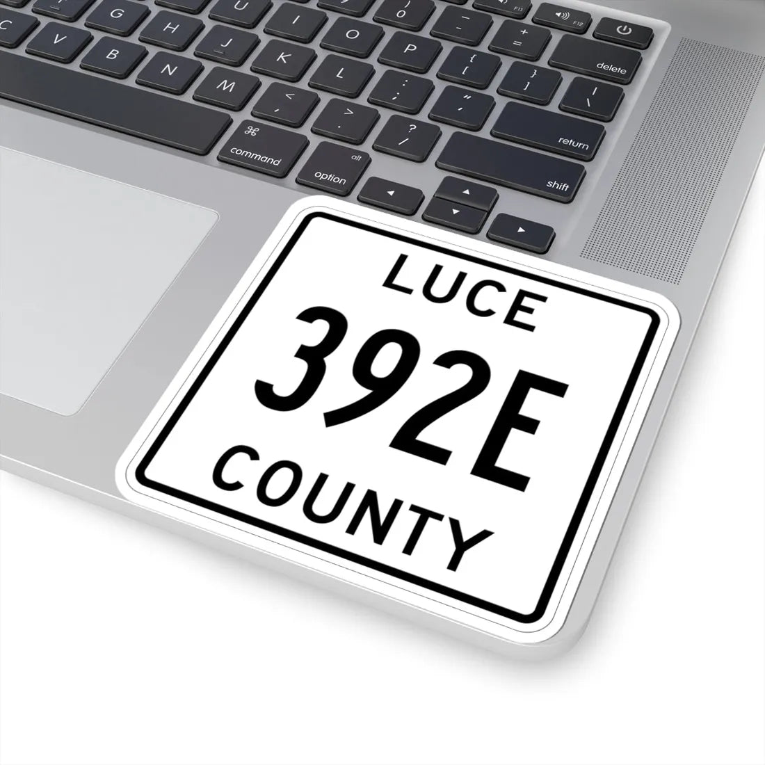 Michigan 392E Luce County (Michigan) (Road Sign) STICKER Vinyl Kiss-Cut Decal - The Sticker Space