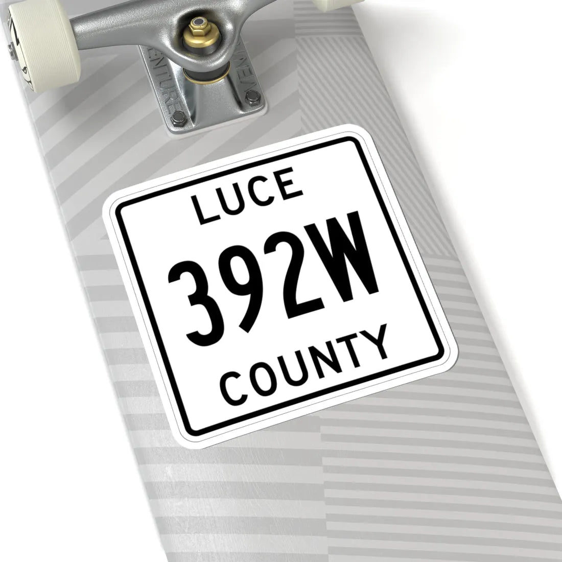Michigan 392W Luce County (Michigan) (Road Sign) STICKER Vinyl Kiss-Cut Decal - The Sticker Space