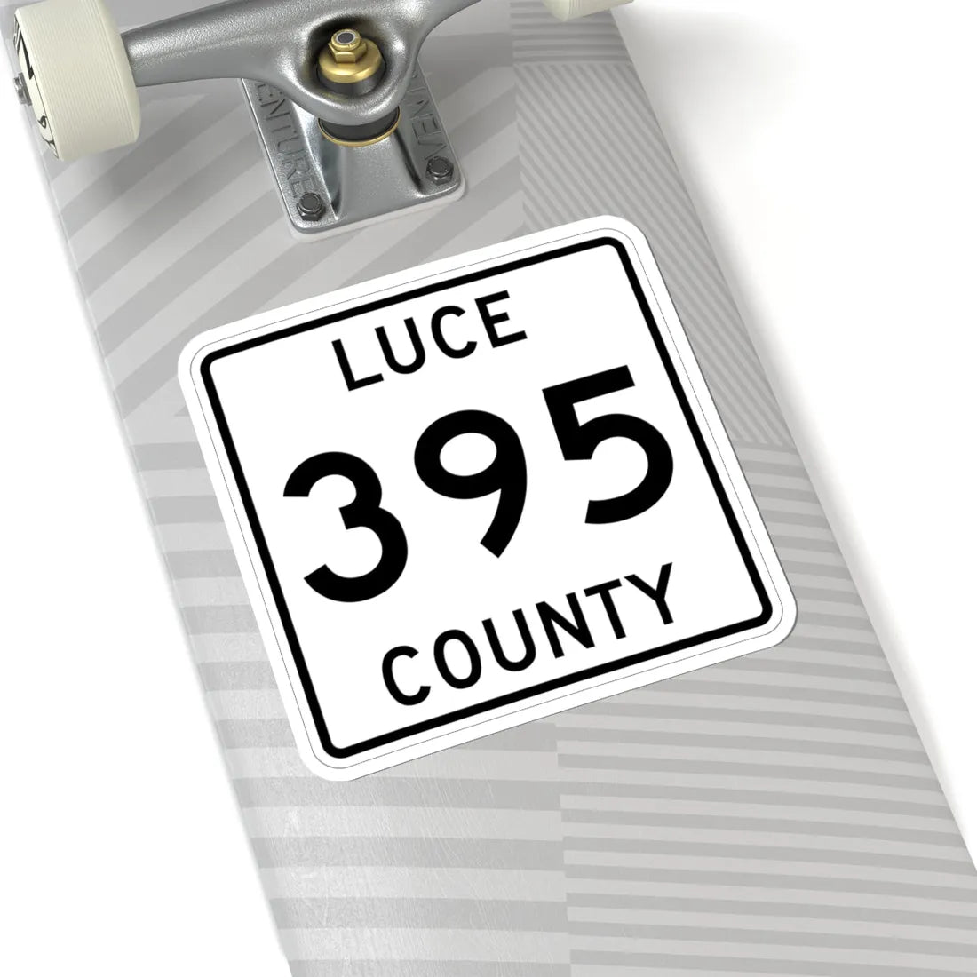 Michigan 395 Luce County (Michigan) (Road Sign) STICKER Vinyl Kiss-Cut Decal - The Sticker Space