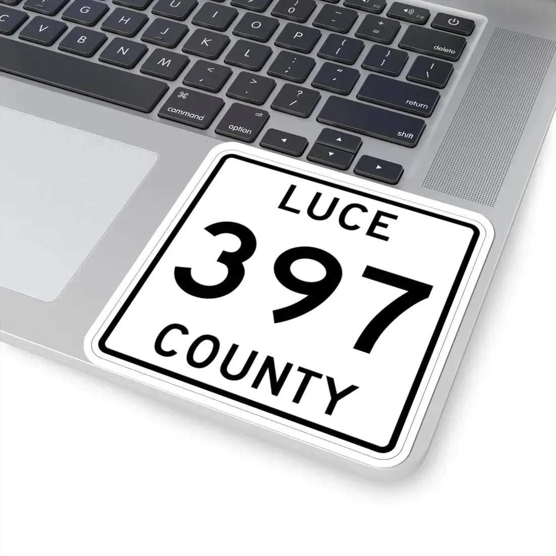 Michigan 397 Luce County (Michigan) (Road Sign) STICKER Vinyl Kiss-Cut Decal - The Sticker Space