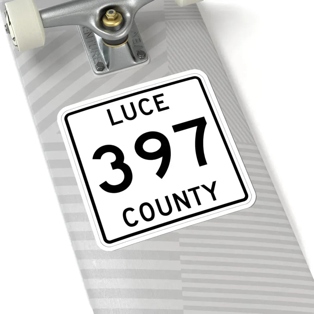 Michigan 397 Luce County (Michigan) (Road Sign) STICKER Vinyl Kiss-Cut Decal - The Sticker Space