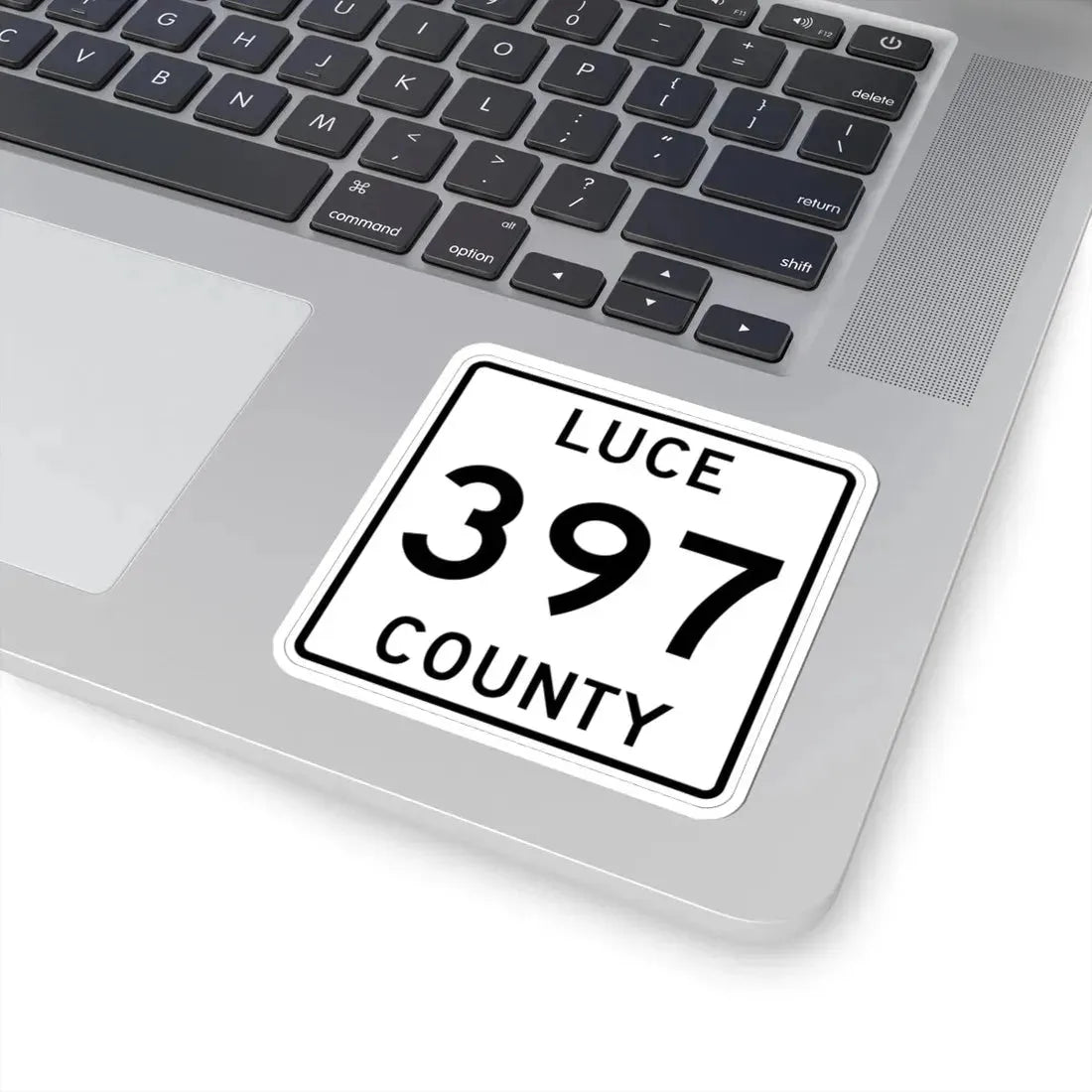 Michigan 397 Luce County (Michigan) (Road Sign) STICKER Vinyl Kiss-Cut Decal - The Sticker Space