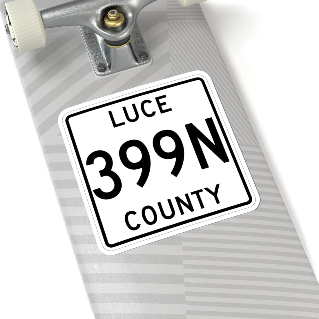 Michigan 399N Luce County (Michigan) (Road Sign) STICKER Vinyl Kiss-Cut Decal - The Sticker Space