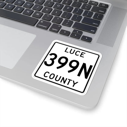 Michigan 399N Luce County (Michigan) (Road Sign) STICKER Vinyl Kiss-Cut Decal - The Sticker Space