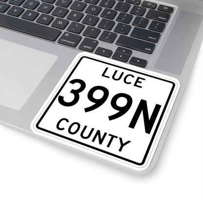Michigan 399N Luce County (Michigan) (Road Sign) STICKER Vinyl Kiss-Cut Decal - The Sticker Space