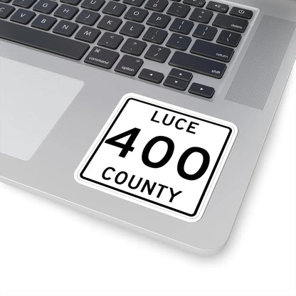 Michigan 400 Luce County (Michigan) (Road Sign) STICKER Vinyl Kiss-Cut Decal - The Sticker Space