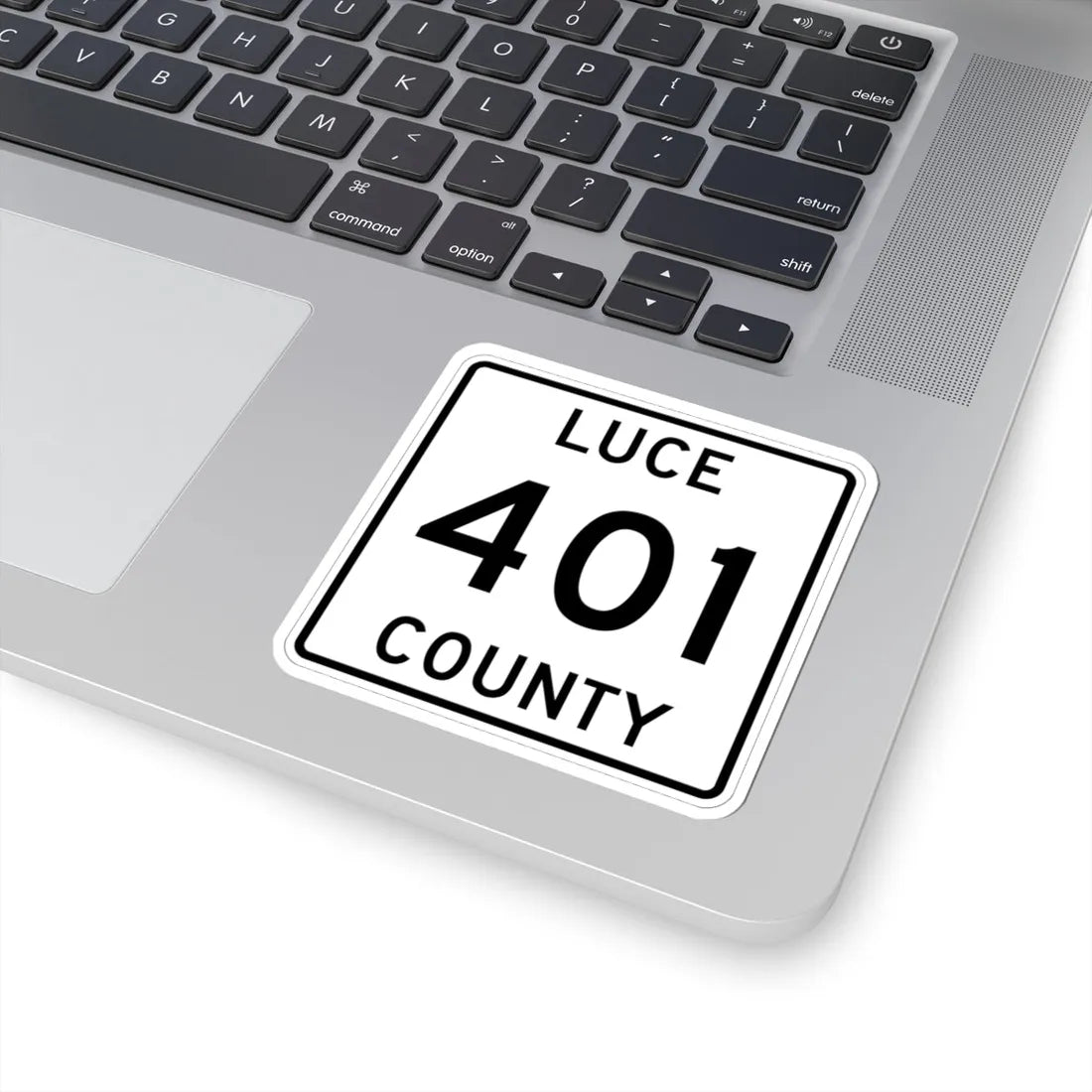 Michigan 401 Luce County (Michigan) (Road Sign) STICKER Vinyl Kiss-Cut Decal - The Sticker Space