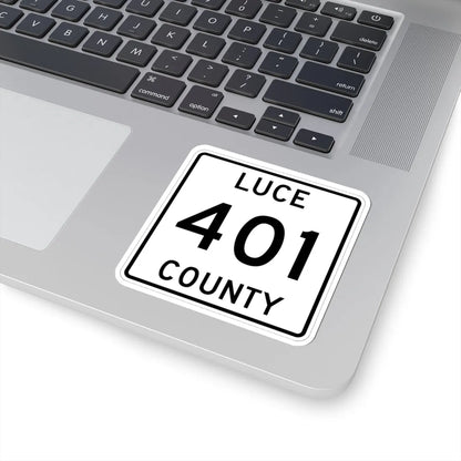Michigan 401 Luce County (Michigan) (Road Sign) STICKER Vinyl Kiss-Cut Decal - The Sticker Space