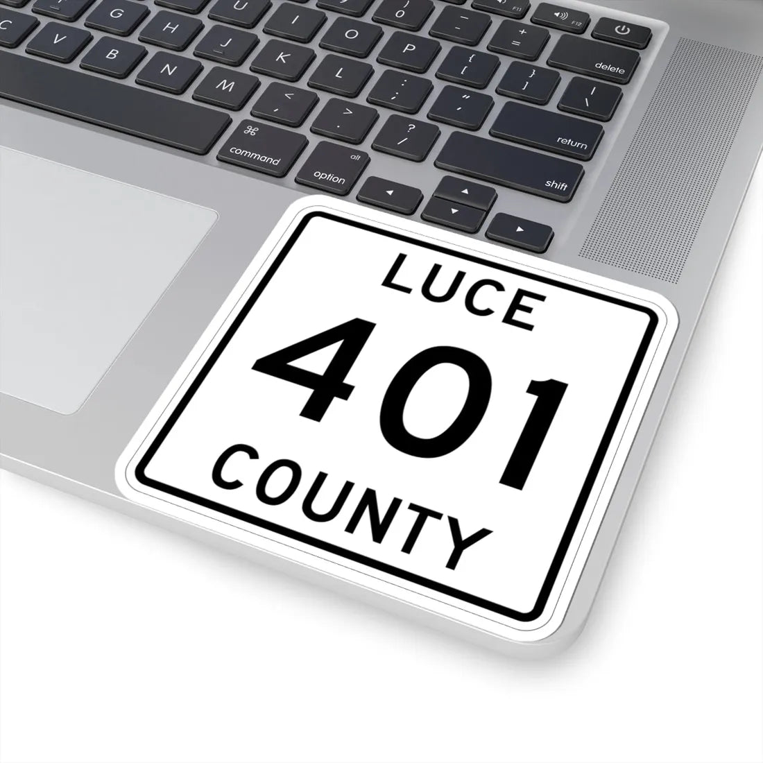 Michigan 401 Luce County (Michigan) (Road Sign) STICKER Vinyl Kiss-Cut Decal - The Sticker Space