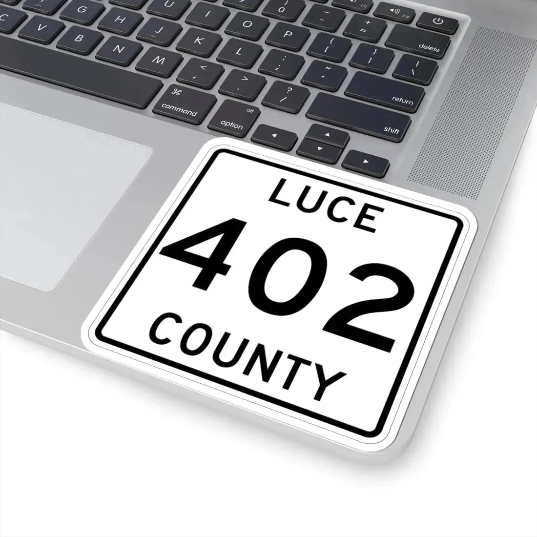 Michigan 402 Luce County (Michigan) (Road Sign) STICKER Vinyl Kiss-Cut Decal - The Sticker Space