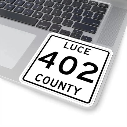 Michigan 402 Luce County (Michigan) (Road Sign) STICKER Vinyl Kiss-Cut Decal - The Sticker Space