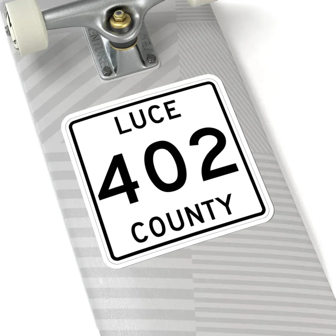 Michigan 402 Luce County (Michigan) (Road Sign) STICKER Vinyl Kiss-Cut Decal - The Sticker Space