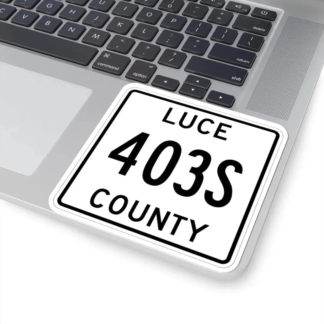Michigan 403S Luce County (Michigan) (Road Sign) STICKER Vinyl Kiss-Cut Decal - The Sticker Space