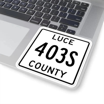 Michigan 403S Luce County (Michigan) (Road Sign) STICKER Vinyl Kiss-Cut Decal - The Sticker Space