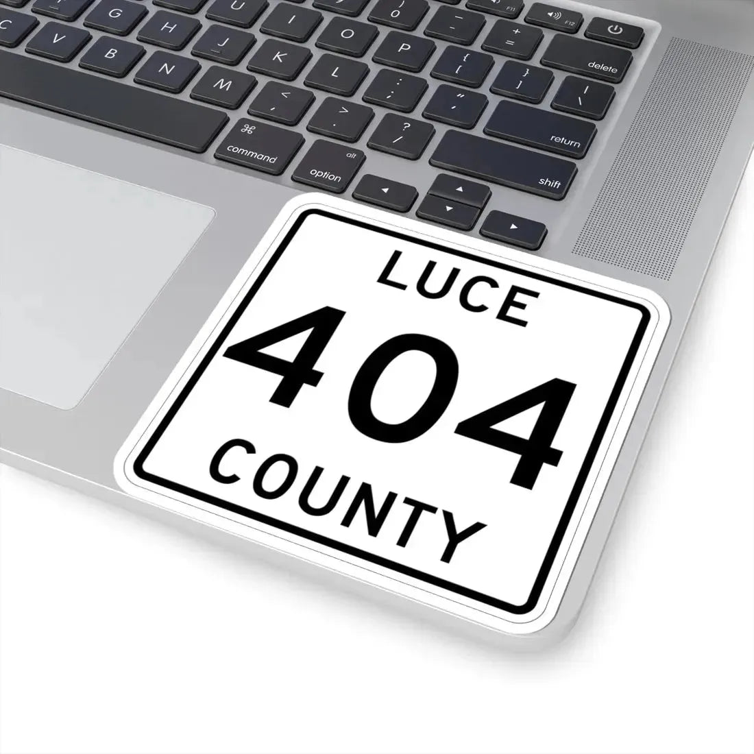 Michigan 404 Luce County (Michigan) (Road Sign) STICKER Vinyl Kiss-Cut Decal - The Sticker Space