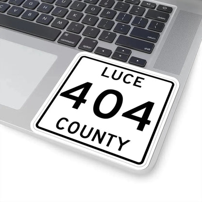Michigan 404 Luce County (Michigan) (Road Sign) STICKER Vinyl Kiss-Cut Decal - The Sticker Space