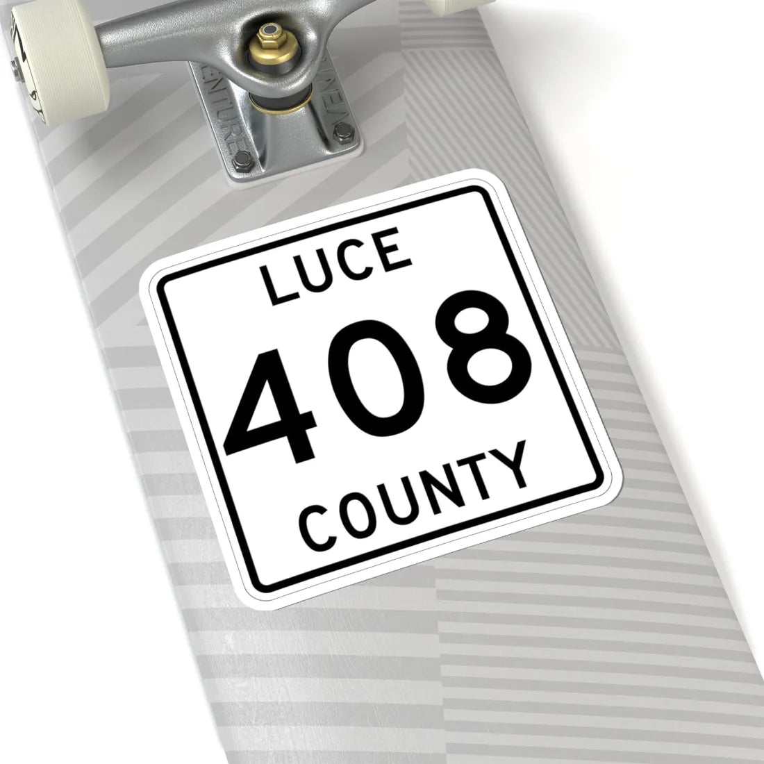 Michigan 408 Luce County (Michigan) (Road Sign) STICKER Vinyl Kiss-Cut Decal - The Sticker Space