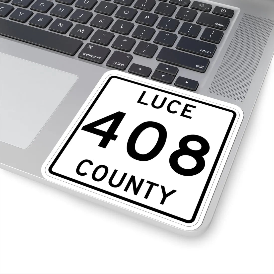 Michigan 408 Luce County (Michigan) (Road Sign) STICKER Vinyl Kiss-Cut Decal - The Sticker Space