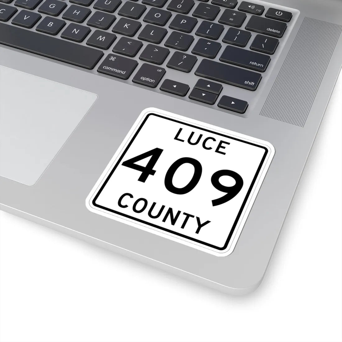 Michigan 409 Luce County (Michigan) (Road Sign) STICKER Vinyl Kiss-Cut Decal - The Sticker Space