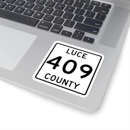 Michigan 409 Luce County (Michigan) (Road Sign) STICKER Vinyl Kiss-Cut Decal - The Sticker Space