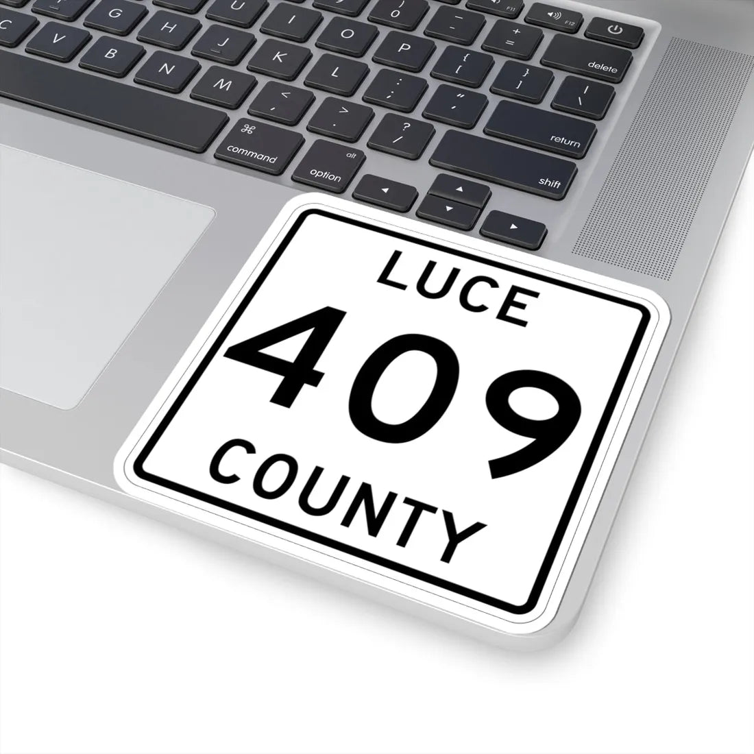 Michigan 409 Luce County (Michigan) (Road Sign) STICKER Vinyl Kiss-Cut Decal - The Sticker Space