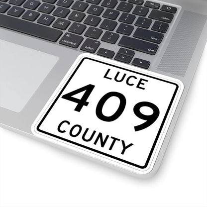 Michigan 409 Luce County (Michigan) (Road Sign) STICKER Vinyl Kiss-Cut Decal - The Sticker Space