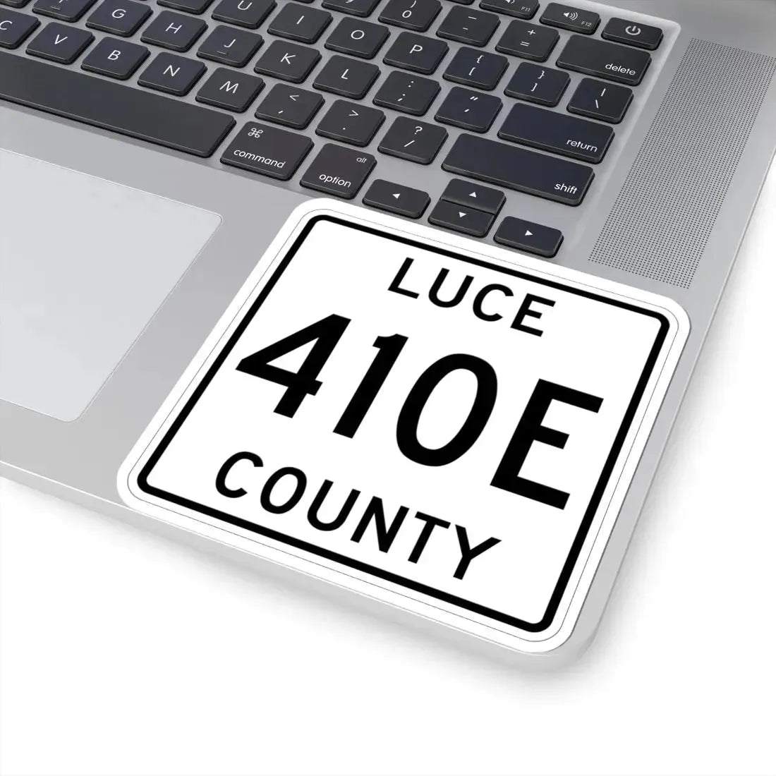 Michigan 410E Luce County (Michigan) (Road Sign) STICKER Vinyl Kiss-Cut Decal - The Sticker Space