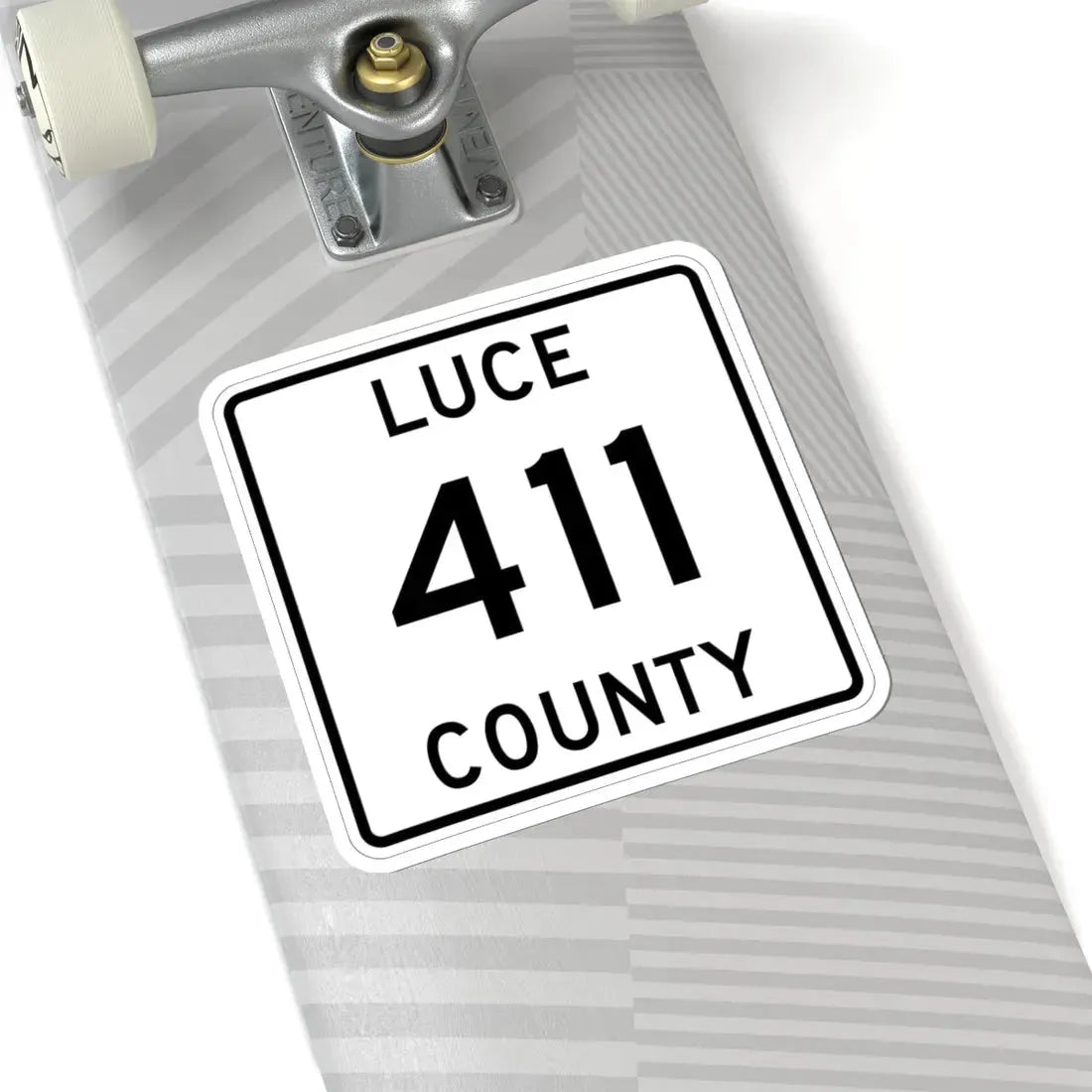 Michigan 411 Luce County (Michigan) (Road Sign) STICKER Vinyl Kiss-Cut Decal - The Sticker Space