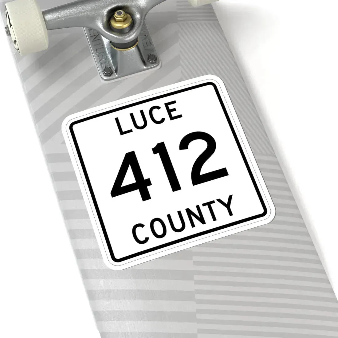 Michigan 412 Luce County (Michigan) (Road Sign) STICKER Vinyl Kiss-Cut Decal - The Sticker Space