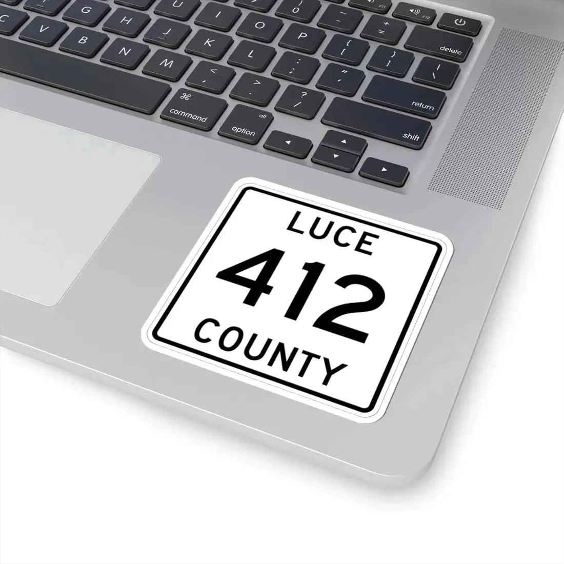 Michigan 412 Luce County (Michigan) (Road Sign) STICKER Vinyl Kiss-Cut Decal - The Sticker Space