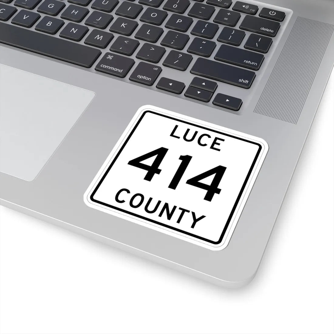 Michigan 414 Luce County (Michigan) (Road Sign) STICKER Vinyl Kiss-Cut Decal - The Sticker Space