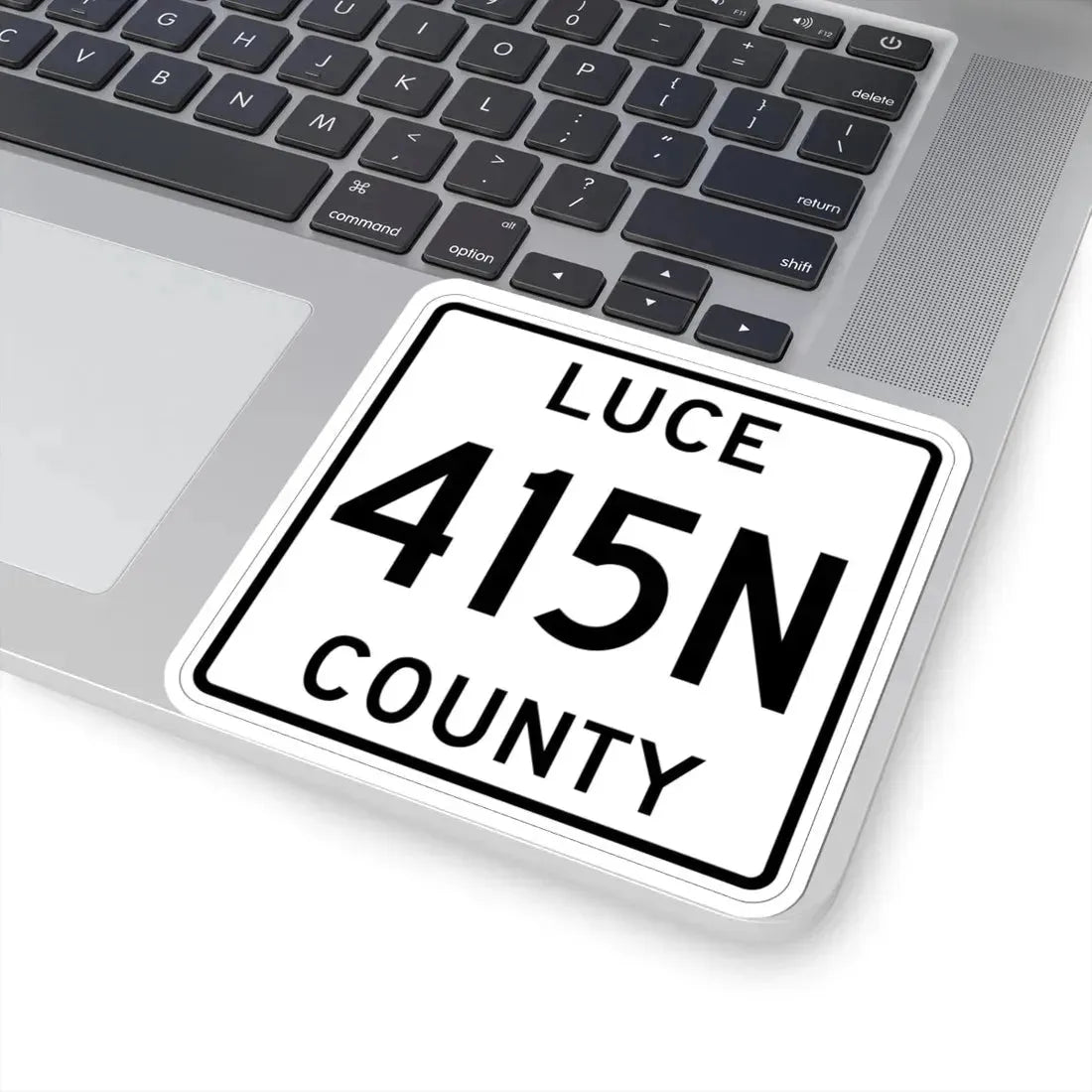 Michigan 415N Luce County (Michigan) (Road Sign) STICKER Vinyl Kiss-Cut Decal - The Sticker Space