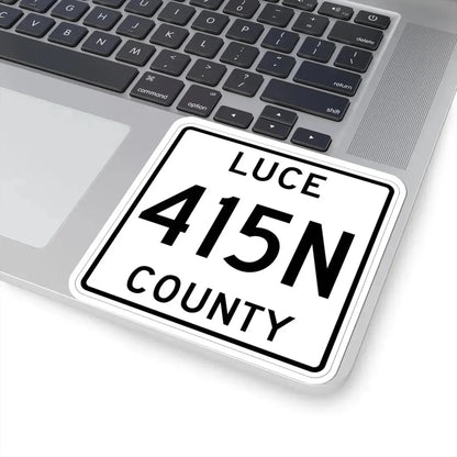 Michigan 415N Luce County (Michigan) (Road Sign) STICKER Vinyl Kiss-Cut Decal - The Sticker Space