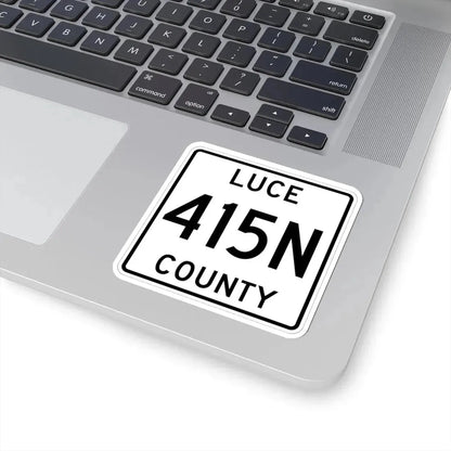 Michigan 415N Luce County (Michigan) (Road Sign) STICKER Vinyl Kiss-Cut Decal - The Sticker Space