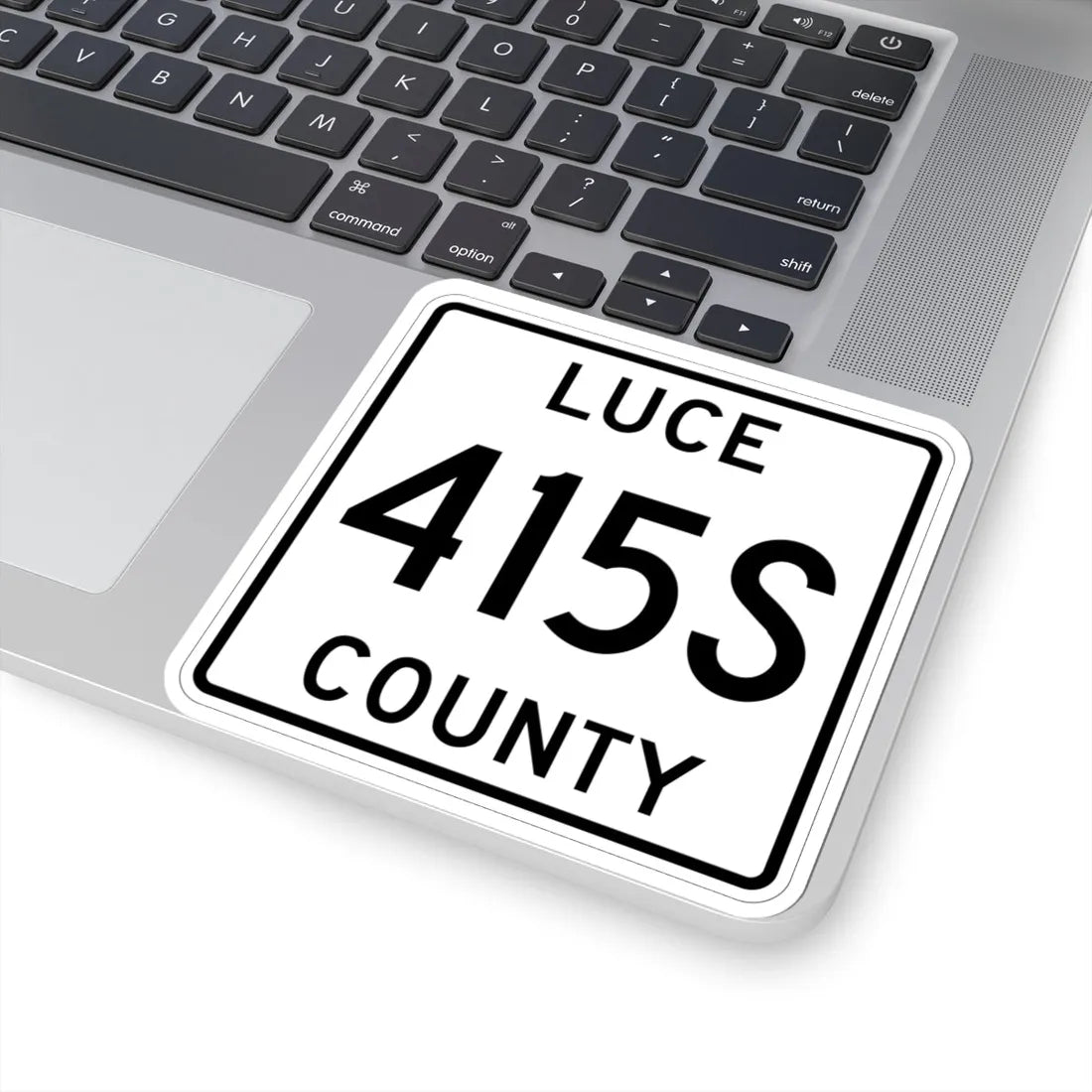 Michigan 415S Luce County (Michigan) (Road Sign) STICKER Vinyl Kiss-Cut Decal - The Sticker Space