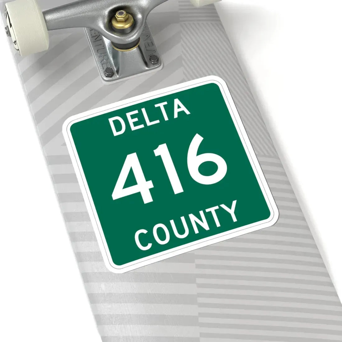 Michigan 416 Delta County (Michigan) (Road Sign) STICKER Vinyl Kiss-Cut Decal - The Sticker Space