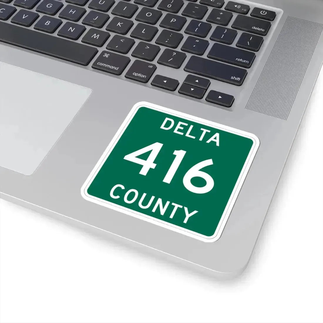 Michigan 416 Delta County (Michigan) (Road Sign) STICKER Vinyl Kiss-Cut Decal - The Sticker Space