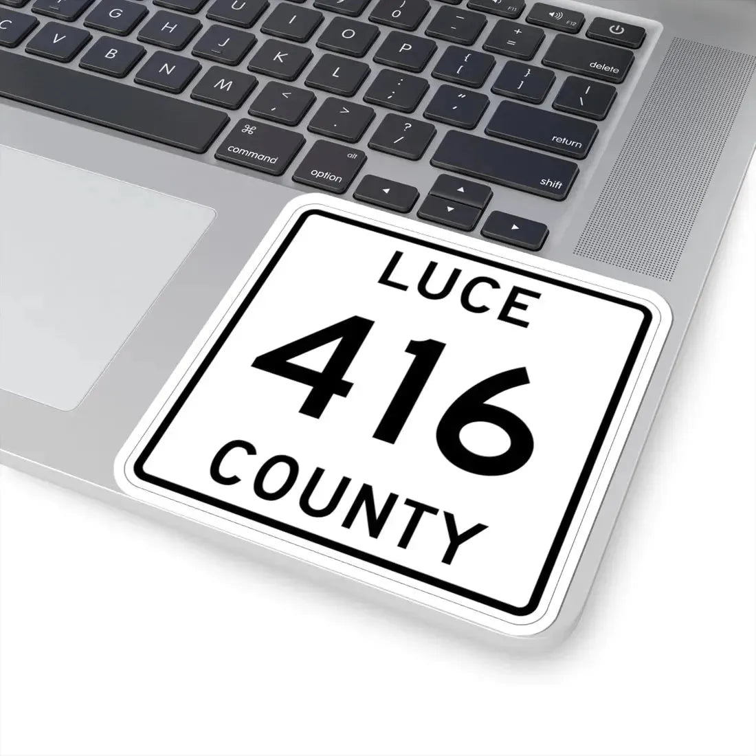 Michigan 416 Luce County (Michigan) (Road Sign) STICKER Vinyl Kiss-Cut Decal - The Sticker Space