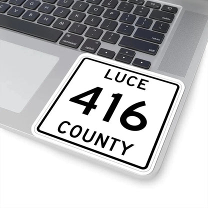 Michigan 416 Luce County (Michigan) (Road Sign) STICKER Vinyl Kiss-Cut Decal - The Sticker Space