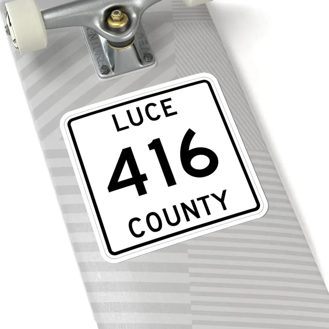 Michigan 416 Luce County (Michigan) (Road Sign) STICKER Vinyl Kiss-Cut Decal - The Sticker Space