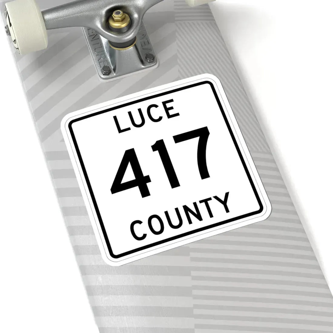 Michigan 417 Luce County (Michigan) (Road Sign) STICKER Vinyl Kiss-Cut Decal - The Sticker Space