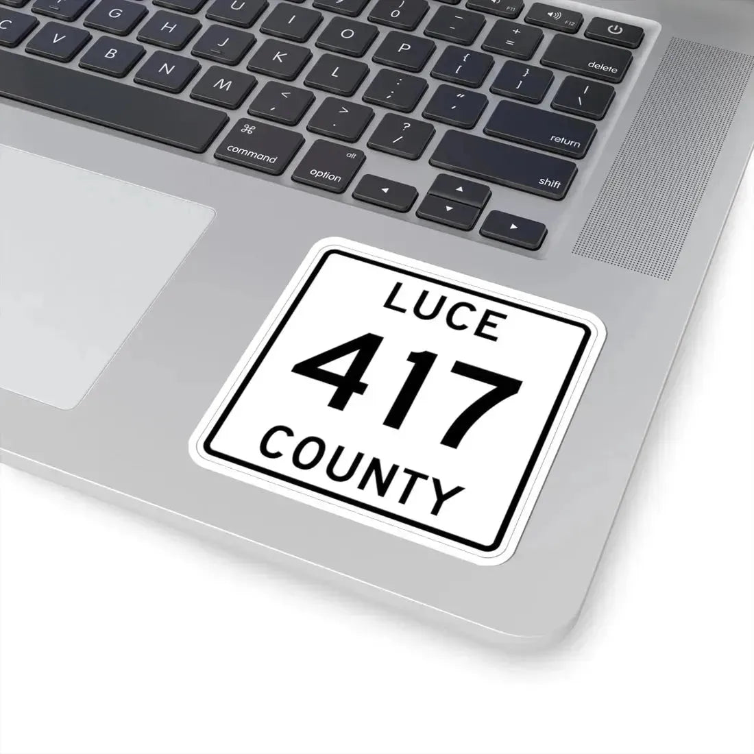 Michigan 417 Luce County (Michigan) (Road Sign) STICKER Vinyl Kiss-Cut Decal - The Sticker Space